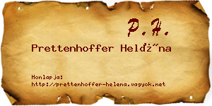 Prettenhoffer Heléna névjegykártya